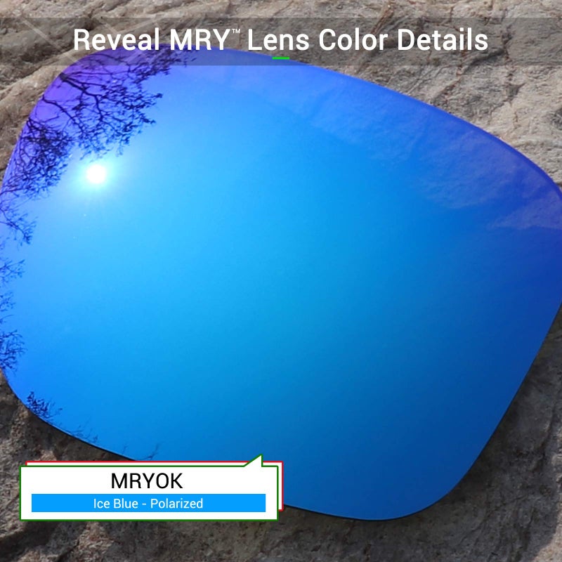 Mryok Polarized Replacement Lenses for Oakley Holbrook Metal OO4123 55mm - Ice Blue - Image 3